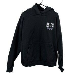 Black Scale Hoodie Mens Black Graphic Print Streetwear Pullover